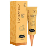 SEAMANTIKA Puffiness Away Eye Cream application close-up showing potential instant lift