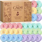 SeasonBliss Shower Steamers packaging highlights 30 individually wrapped pieces.