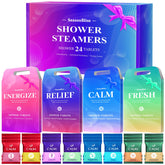 SeasonBliss tableta de ducha en paquete de 24 para uso diario.