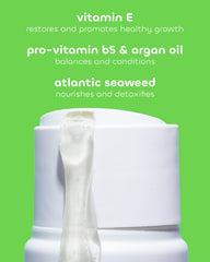 Seaweed Bath Co. Balance Champú ingredientes naturales para cuero cabelludo equilibrado y brillo suave.