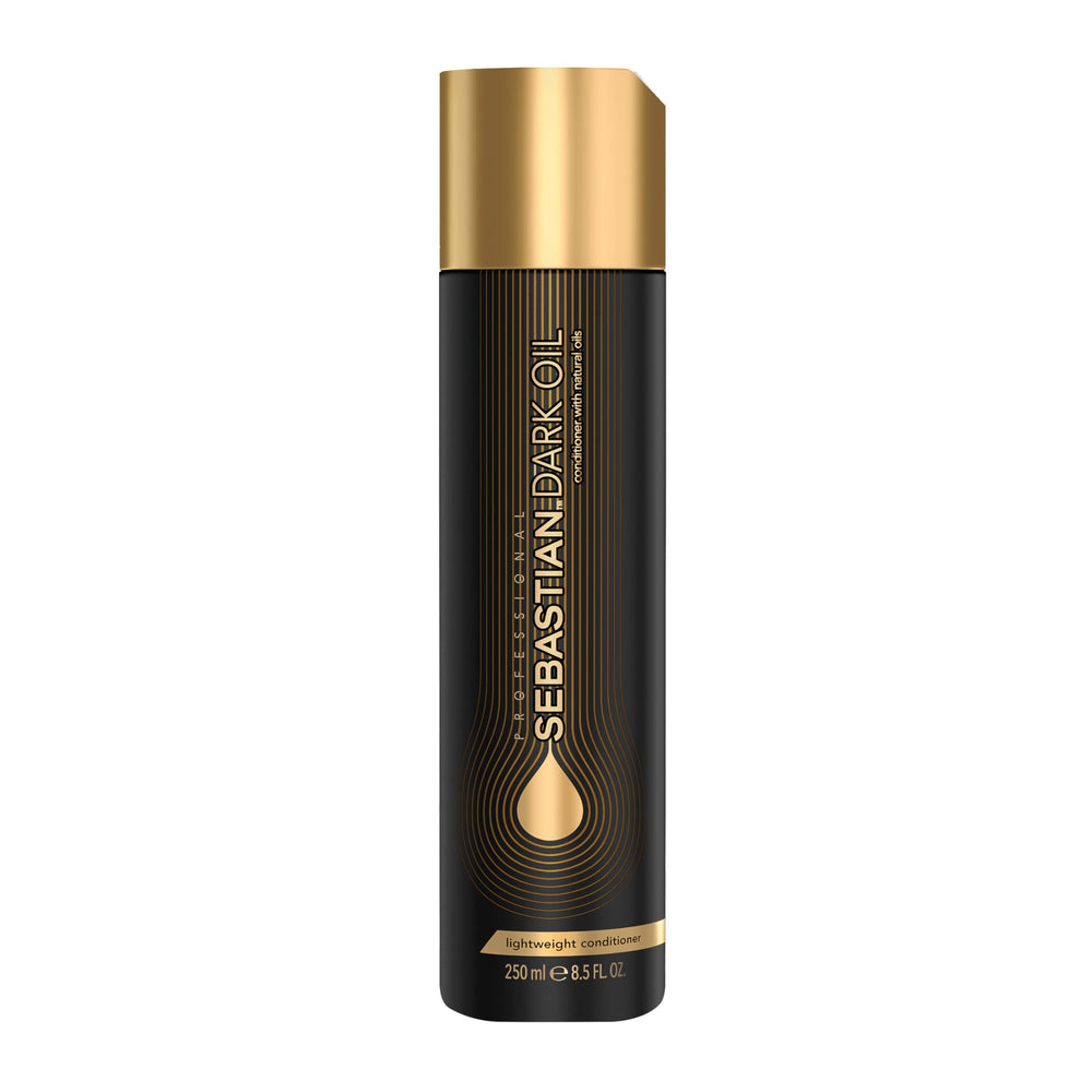 Sebastian Dark Oil: botella elegante de acondicionador ligero para cabello suave