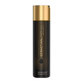 Sebastian Dark Oil Shampoo bottle front view showing lightweight cleansing for everyday shine.