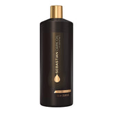 Sebastian Dark Oil conditioner bottle front shows sleek design for silky hair.