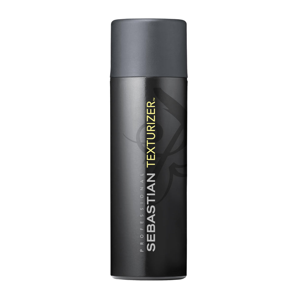 Sebastian Texturizador Liquigel, botella vertiendo, definición flexible para el cabello.