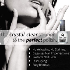 Fortalecimiento de uñas con Seche Clear Base Coat para uñas más resistentes