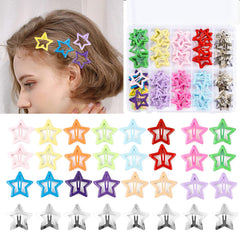 Clip de pelo Secmity estrella multicolor, ideal para looks diarios.