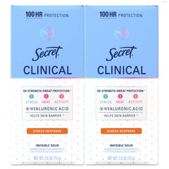 Secret Clinical Strength bottle front offers reliable protection for busy days.