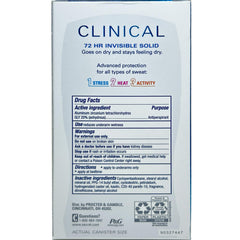 Secret Clinical Strength deodorant stick close-up showing smooth application.