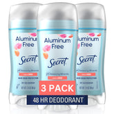 Secret desodorante rosa frasco dry solid para uso diario y protección duradera