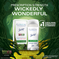 Secret desodorante 2.6 oz, tamaño práctico para llevar en el bolso.
