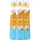 Secret Dry Spray bottle application shows weightless, fast-drying protection.