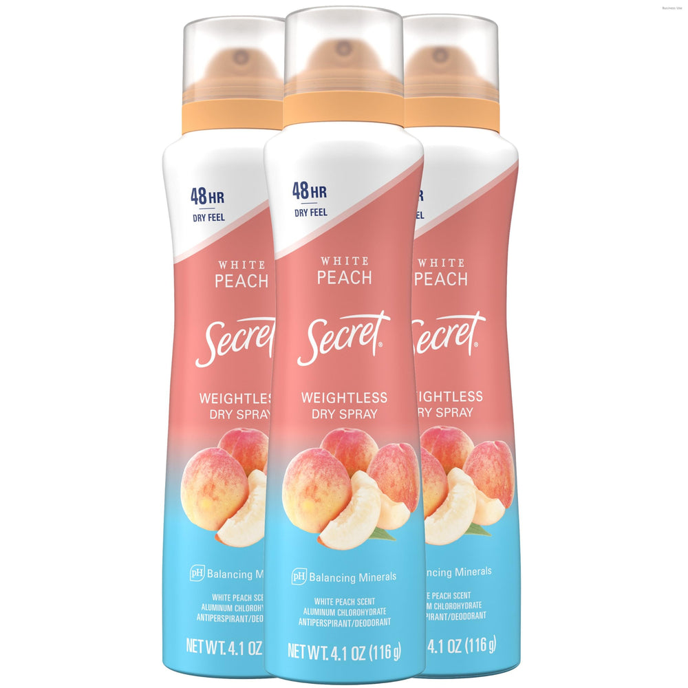 Secret Dry Spray Women front view offers weightless protection for daily wear.