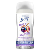 Secret Fresh antitranspirante, botella frontal, protección duradera todo el día.