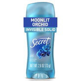 Secret Fresh bottle-front view demonstrates Moonlight Orchid scent for all-day freshness.