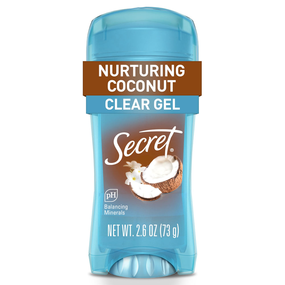Secret Fresh clear gel bottle front view showing long-lasting daily freshness.