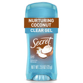 Secret Fresh clear gel bottle front view showing long-lasting daily freshness.