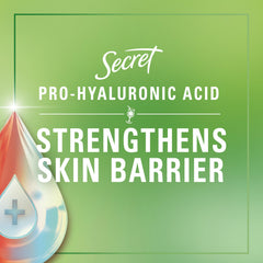 Minerales de Secret Fresh equilibran el pH para sensación fresca