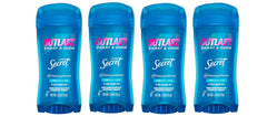 Secret Outlast Clear Gel application showing streak-free coverage for all-day dryness