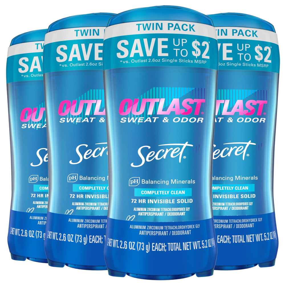 Secret Outlast desodorante para mujer, 72 horas de protección.