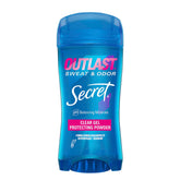 Secret Outlast Xtend bottle close-up showing a clear gel formula for invisible protection.