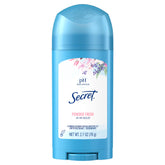 Secret Wide Solid Powder Fresh bottle offers all-day freshness and protection.