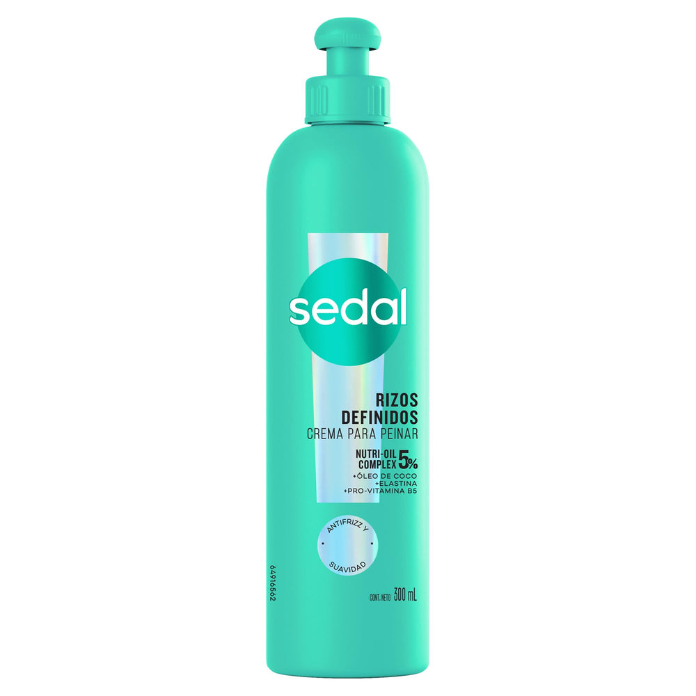 Sedal Rizos Definidos crema 300 ml, envase destacado para definición suave de rizos.