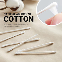 SEEDNUR organic cotton heads provide soft, skin-friendly contact