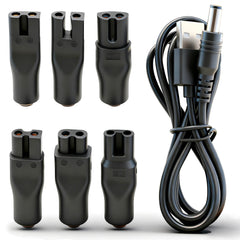 SEEHOM 5V USB charger cord for clippers and trimmers, on-the-go charging.