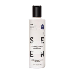 SEEN fragrance-free conditioner bottle showing lightweight formula for sensitive skin