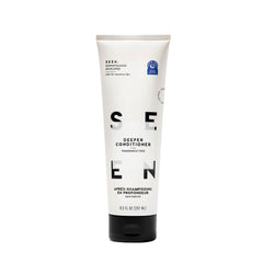 SEEN Deeper Conditioner bottle front showing fragrance-free formula for sensitive skin.