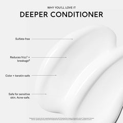 SEEN Deeper Conditioner texture on hand conveys smooth dispersion.