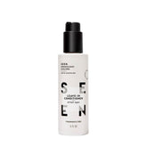 SEEN Leave-In Conditioner bottle with pump, highlighting lightweight hydration and heat protection.