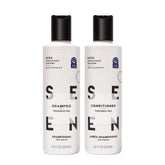 SEEN shampoo bottle showing a gentle lather for mild cleansing
