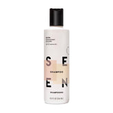 SEEN Shampoo bottle pour shows fragrance option and gentle cleansing benefits.