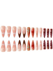SEENEEY nails showcase rhinestones for glam detail.