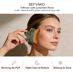 SEFVAKO Dual-ended Brush ready for 3-in-1 ritual