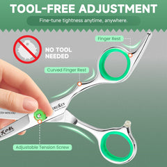 SEIMEIKEN offset ergonomic grip reduces hand fatigue during long sessions.
