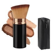 SEINGTOOM retractable kabuki brush with cap for on-the-go foundation application