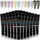 SEISSO geles stamping, botellas de 8ml, colección de 12 colores para uñas.