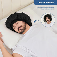 Selalu satin bonnet soft elastic band keeps bonnet secure