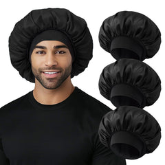 Selalu satin bonnet with soft elastic band for comfortable all-night wear