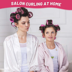 Selizo jumbo rollers and clips included for secure styling