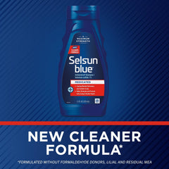 Selsun Blue 1% selenio sulfido, botella, control de la caspa a fondo