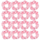 Semato velvet pink scrunchies pack showing the full set for daily wear