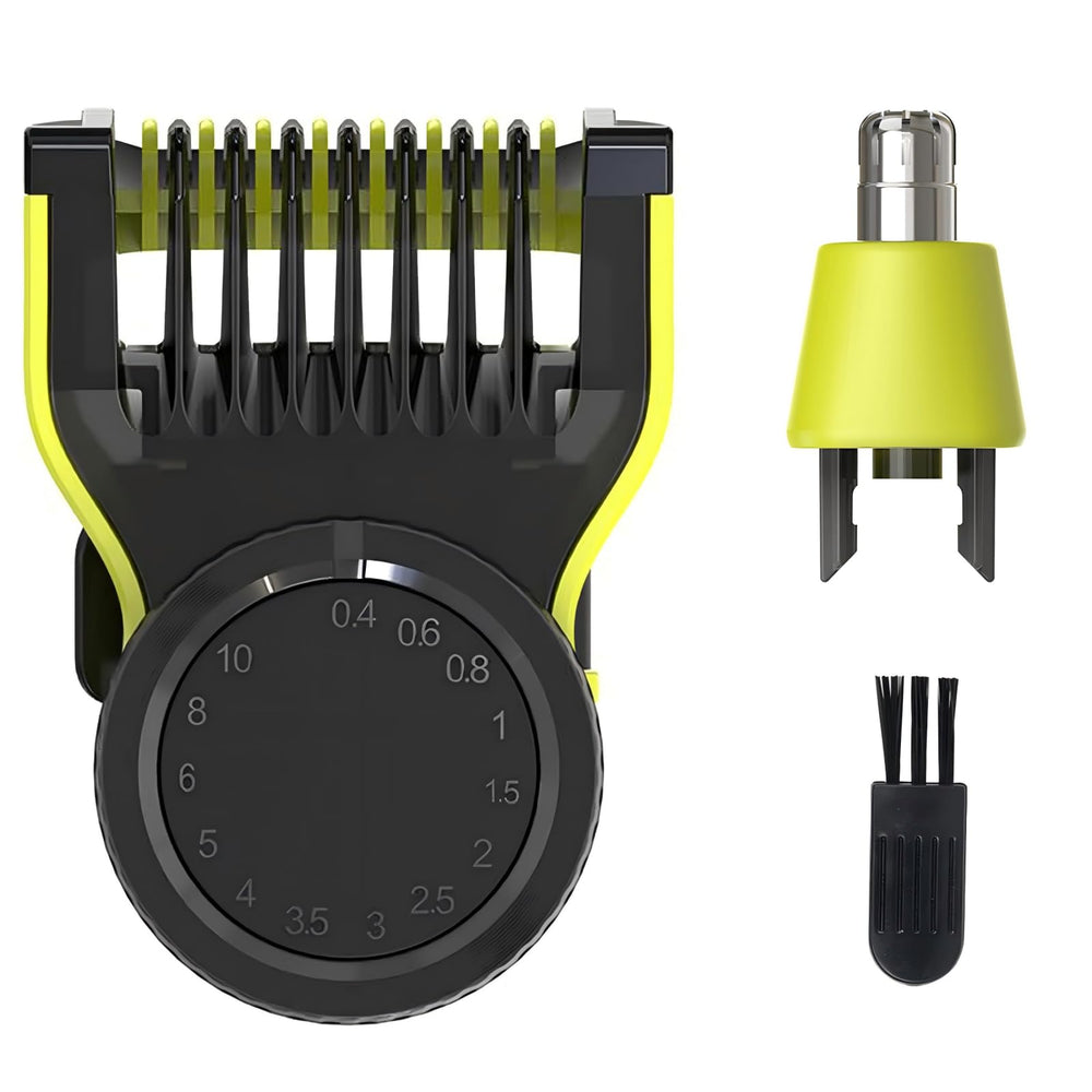 Senenatur adjustable guide comb with 14 lengths for precise beard trimming.