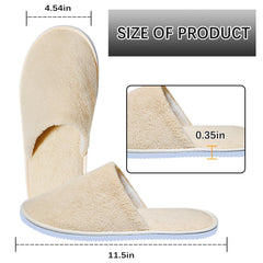 SENJUNSAFE crystal velvet upper provides a soft touch for guest slippers.