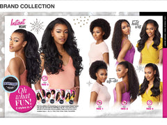 Sensationnel Instant Weave Hair Blend close-up reveals silky texture blending look