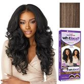 Sensationnel What Lace 13x6 wig front close-up with natural parting.