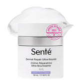 Senté Dermal Repair Ultra-Nourish jar provides deep hydration for dry, sensitive skin.
