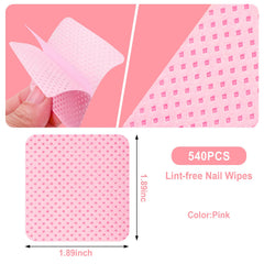 Seonggong lint-free nail wipes ready to use with acetone or alcohol.